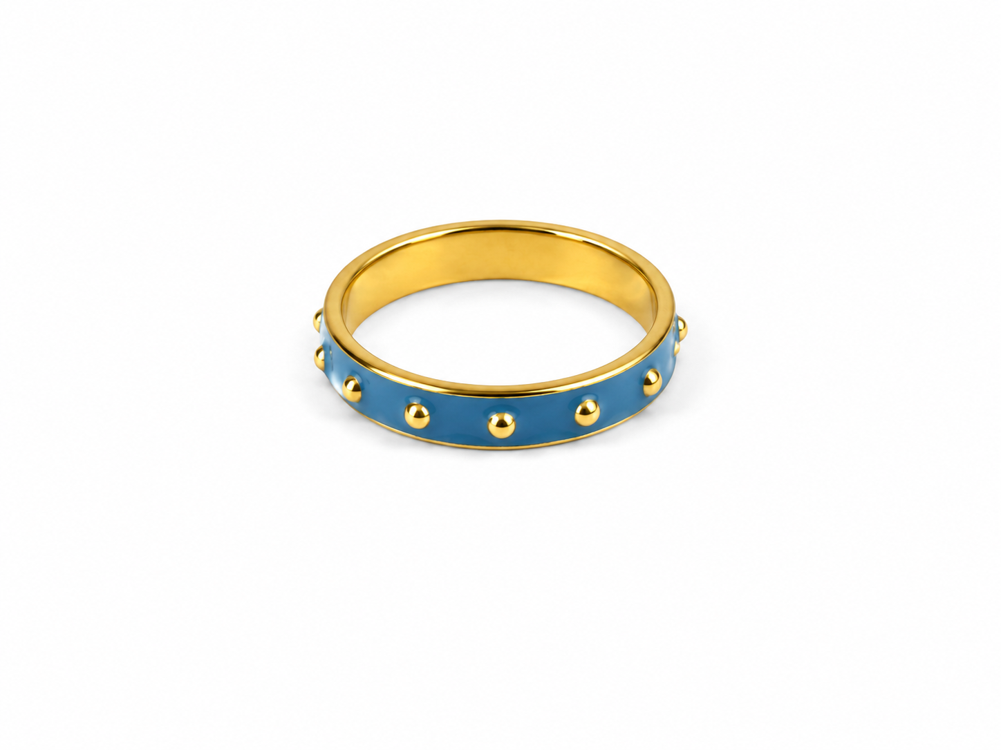 Pastel stainless steel ring in teal, pink, purple and mint