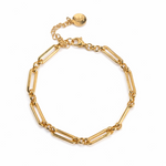 gold plated stainless steel chain bracelet 