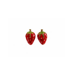 Strawberry shaped earrings