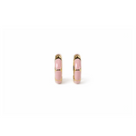 Pair of pink hoop earrings 