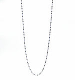 dark blue beaded necklace 