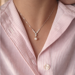 women wearing Elegance pearl necklace 
