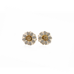 Pair of flower shaped earrings 
