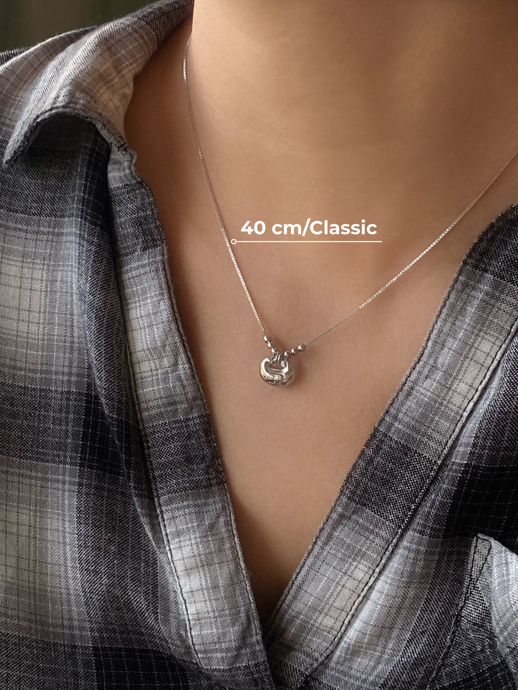 sterling silver necklace with a pendant 