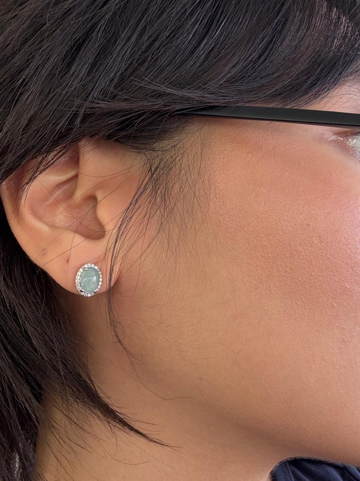 Ling's Emerald Bead Earrings