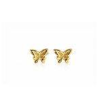 Gold plated butterfly earrings