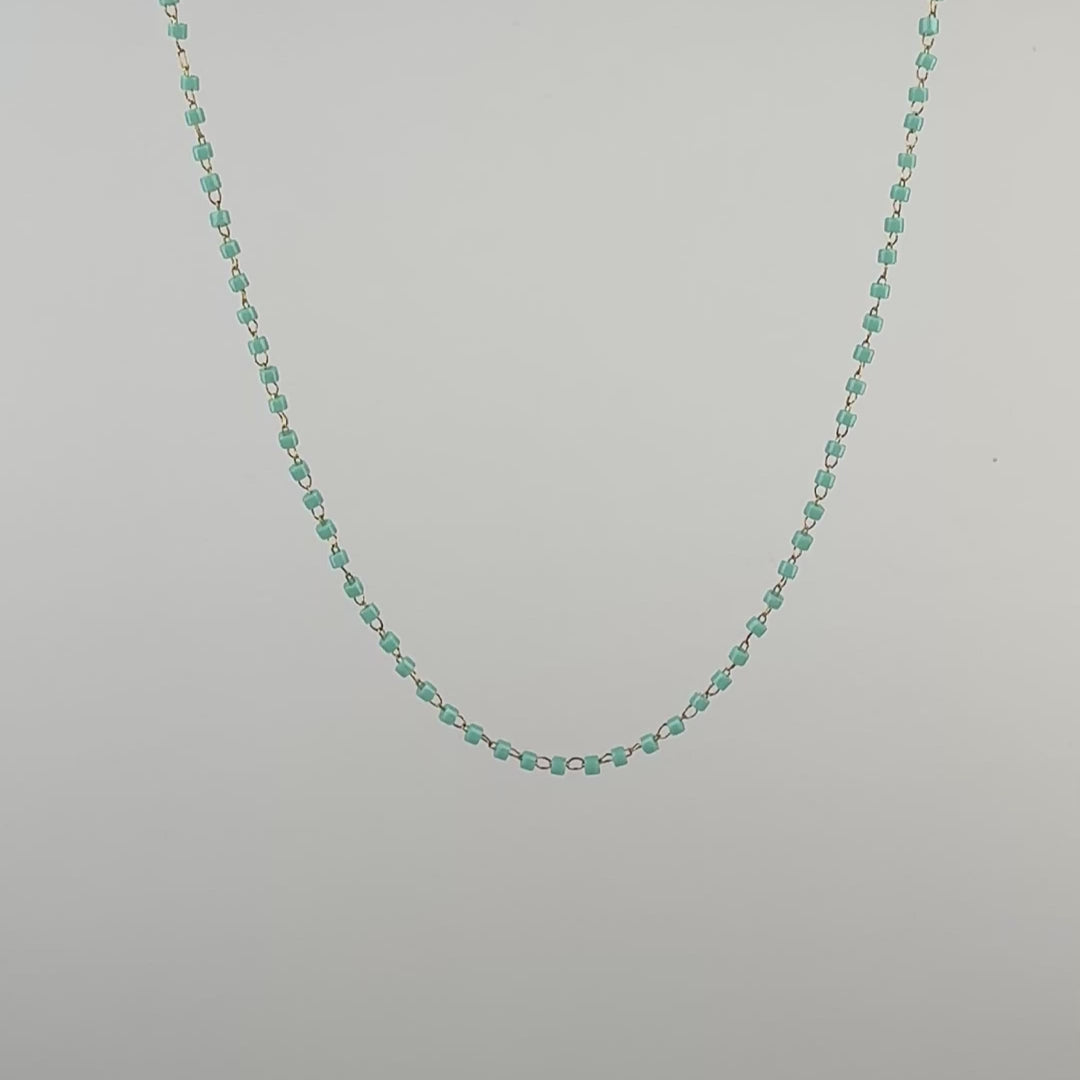 ease turquoise beads necklace video