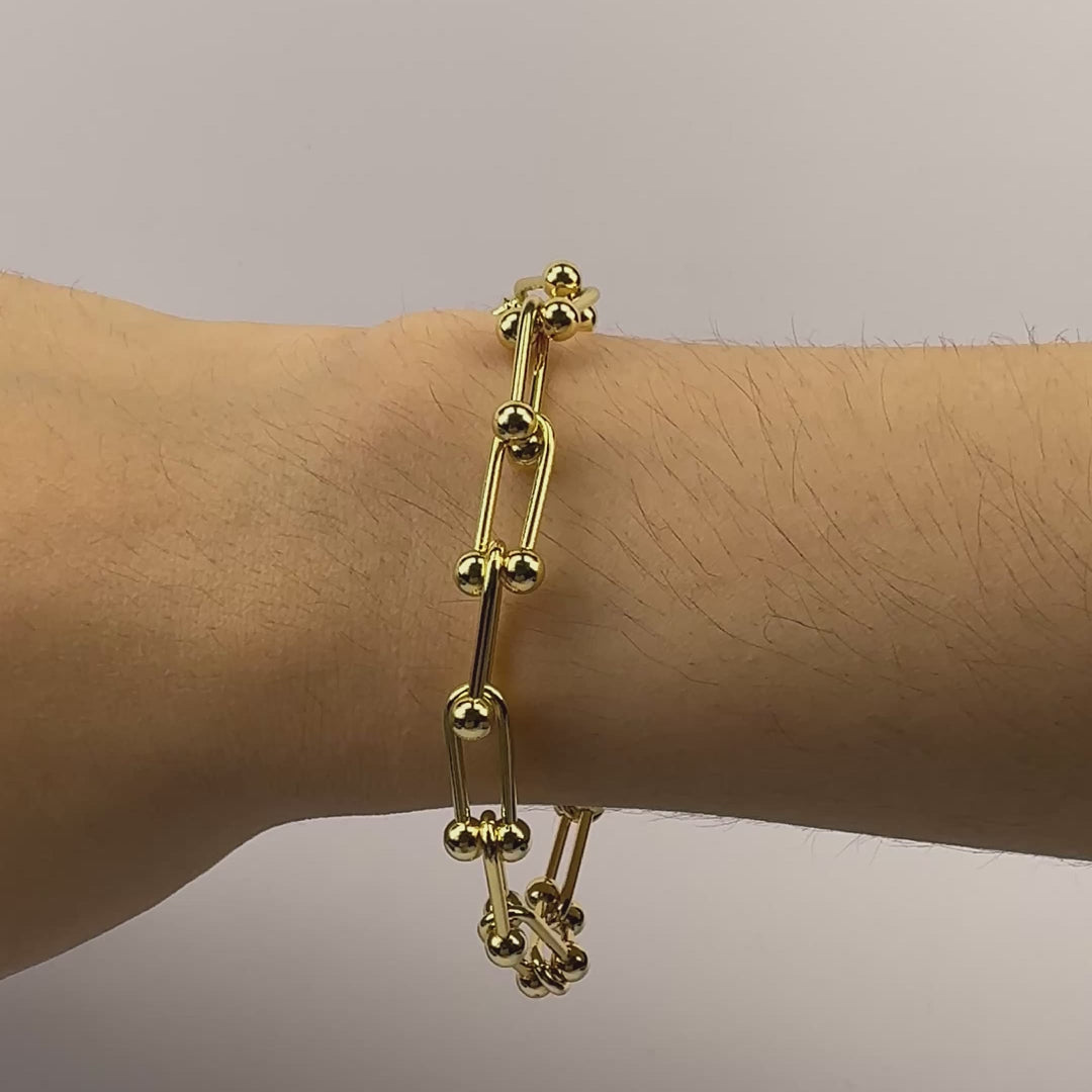 gold plated thick aurora link video
