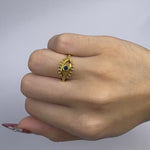 gaze sterling silver gold plated ring video