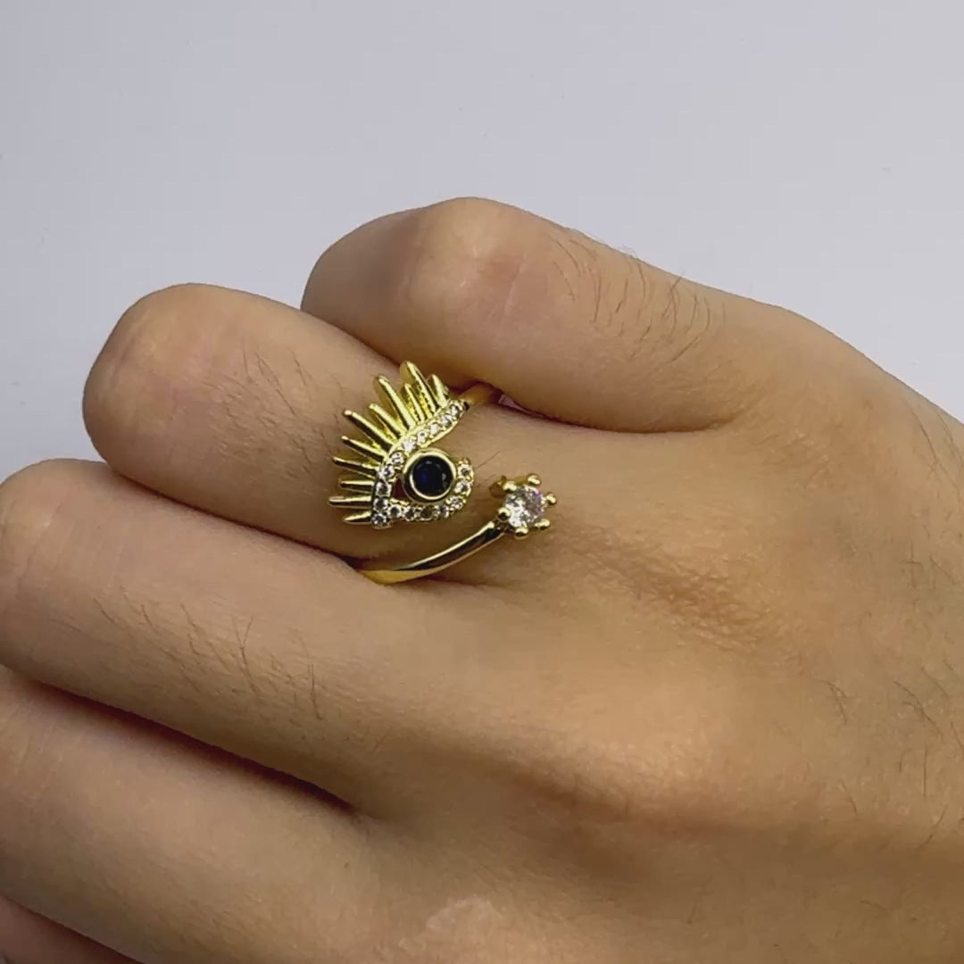 eye spark sterling silver earrings gold plated video