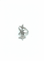 sterling silver star shaped earrings